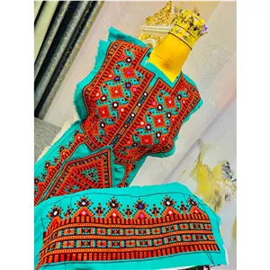 لباس بلوچی 5 وجب سوزنی طرح جدید آینه دستی