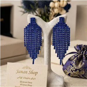 گوشواره بلند گوشواره ضد حساسیت گوشواره طرح جواهر
