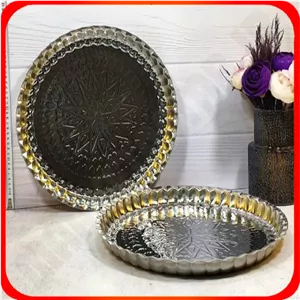 سینی استیل 40زمرد شهرزاد
