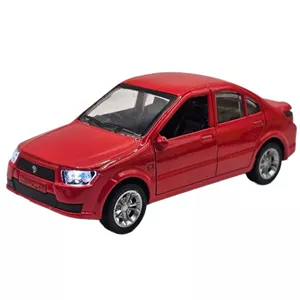 ماکت ماشین بازی ناب سل مدل دنا فلزی موزیکال چراغدار عقب کش کد DENA metal toy car, musical, with lights, pull-back