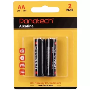 بسته دو عددی باتری قلمی Panatech Alkaline 