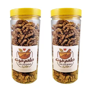 مغز گردو ارگانیک تویسرکان طعم خونه - 500 گرم بسته 2 عددی
