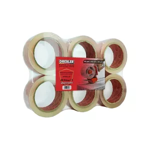 چسب نواری کریستال 5 سانتی 45میکرون90یارد درکسلر عمده کارتن 60تایی