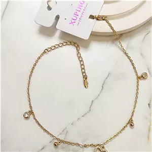 پابند آویز قلب نگین دار ژوپینگ