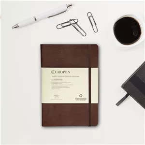دفتر یوروپن مدل SOFTCOVER MEDIUM - دوخت، جلد سخت، 220 صفحه