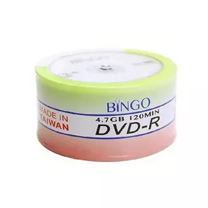 دی وی دی خام بینگو کد 4.7 G بسته 50 عددی