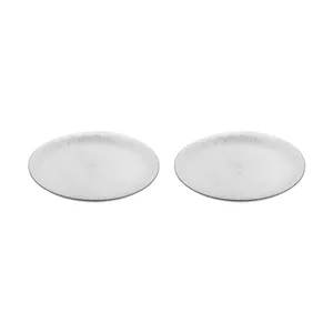 دیس کریستال بلوری نوری تازه مدل سولو کد T231031T، بسته 2 عددی، ابعاد 32×31×3 سانتیمتر، مناسب پذیرایی چند نفر، مقاوم در