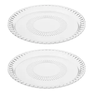 دیس کریستال دایرهای پذیرایی و میوهخوری مدل اپرا 1010 بسته 2 عددی، ساخت ایران، قابلیت شستوشو با دست و ماشین ظرفشویی