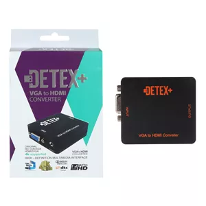 تبدیل DETEX+ VGA To HDMI - مشکی