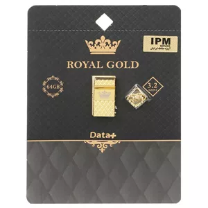 فلش Data Plus Royal Gold USB3.2 Flash Memory - 64GB طلایی (گارانتی مادام العمر IPM)
