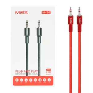 کابل 1.2 متری Max Aux مدل M-34 - قرمز - MMX