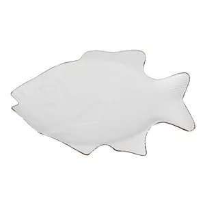 دیس چینی طرح ماهی دور طلا کد 90