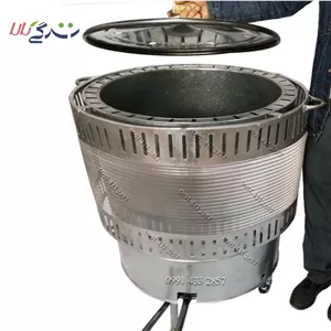تنور گازی گرد پخت نان استوانه ای-سایز بزرگ 6 نانه