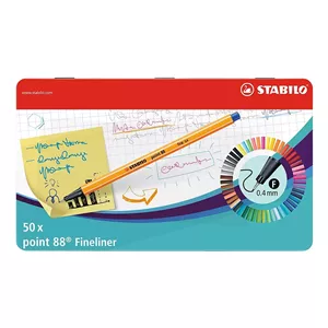 روان نویس استابیلو 50رنگ جعبه فلزی