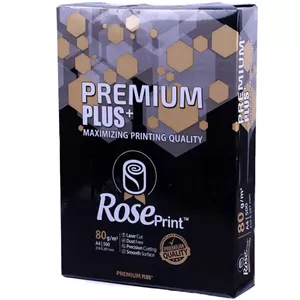 کاغذ A4 رز پرینت پریمیوم پلاس 80 گرم بسته 500 عددی