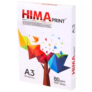 کاغذ A3 هیما پرینت 80 گرم بسته 500 عددی