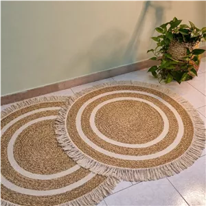 فرشینه حصیری گرد و زیربشقابی حصیری(در سایزبندی)