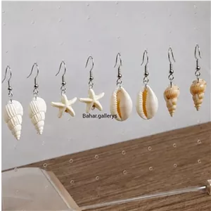 گوشواره صدف ستاره گوش ماهی