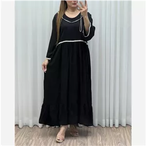 ساحلی نخی نواری طرح دریا فری سایز زنانه