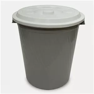 سطل زباله ایده آل پلاستیک مدل درب دار کد 610