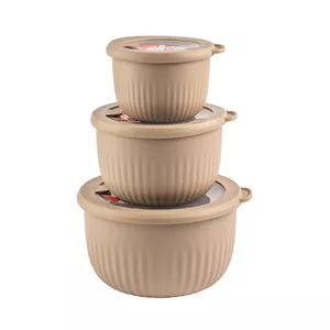 کاسه لیمون مدل درب دار کد HS2223 مجموعه 3 عددی