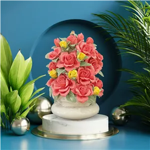 دیوارکوب رومیزی گل قرمز
