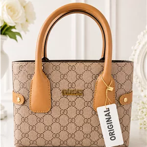 کیف دستی زنانه طرح گوچی (Gucci) کرم عسلی