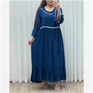 ساحلی نخی نواری طرح دریا فری سایز زنانه