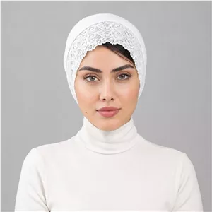 توربان مدل هدبند دوکاره نخی ساده و گیپوری