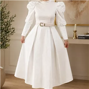 پیراهن سفید پوشیده مجلسی وارداتی برند شین Shein