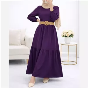 پیراهن ململ طرح آیدا یقه گره ای سایز 38 تا 48