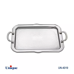 سینی استیل یک میل یونیک Unique بدون پایه کوچک کد UN-4019 (پس کرایه)