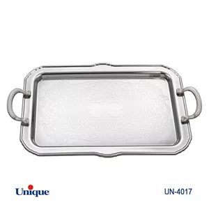 سینی استیل یک میل یونیک Unique بدون پایه بزرگ کد UN-4017 (پس کرایه)