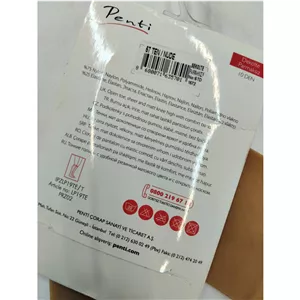 جوراب سه ربع پنتی ترک دکلته شیشه ای نخ 10