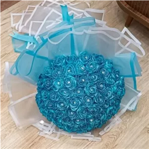 شاخه گل رز ربانی ساتن