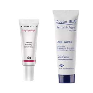 کرم ضد چروک دکتر ژیلا مدل Ameliox وزن 50 گرم به همراه کرم دور چشم مدل Retinol&amp Q10 وزن 25 گرم