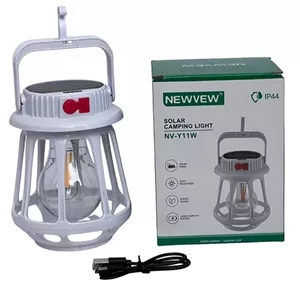 چراغ کمپینگ شارژی و خورشیدی NEWVEW مدل NV-Y11W اورجینال
