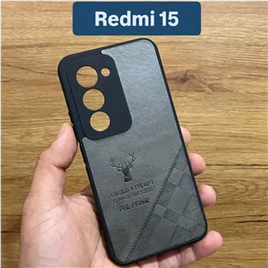 قاب گوشی چرم شیائومی Redmi15 گارد Redmi 15 بک کاور redmi 15 کاورموبایل redmi15 قاب موبایل ردمی 15 کاورگوشی شیایومی