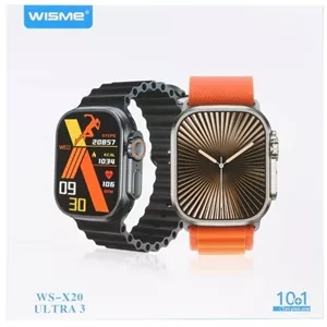 ساعت هوشمند Wisme مدل WS-X20 Ultra3 ساعت هوشمند ویسمی Ws x20 ultra 3 طراحی خفن شبیه اپل واچ + قیمت استثنایی