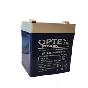 باتری 12 ولت 4.5 آمپر ساعت برند اپتکس (Optex) تولید 2026 گارانتی شش ماهه مناسب دزدگیر ، اعلام حریق