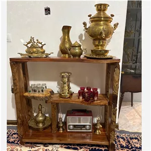 میز چایی روستیک چایی بار اسلب جدید کنسول میز ایستاده کنار سالنی سنتی 