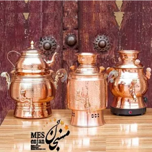 سماور رو گازی چکش کاری شده مسی