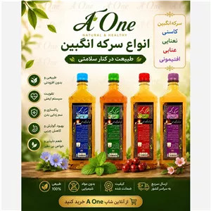 انواع سرکه انگبین (نعنایی-عنابی-کاسنی-افتیمونی) 