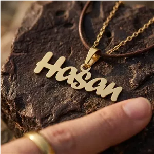 گردنبند طلا 18 عیار اسم حسن (hasan) کد 2945 SF 