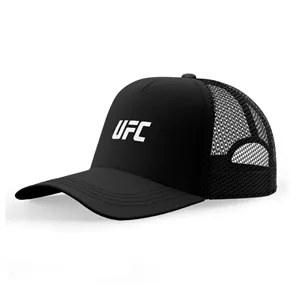 کلاه کپ پاد آفرین مدل UFC طرح ساده جنس کتان قابل تنظیم محافظت در برابر آفتاب