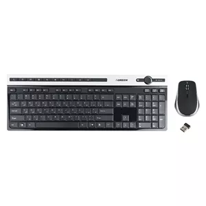 کیبورد و ماوس بی سیم گرین مدل GKM-505W، سوییچ ممبران، Full-Size