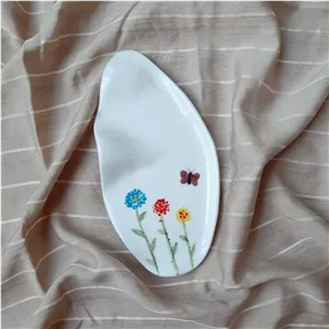 ظرف سرو و زیر ماگی دفرمه سرامیکی 