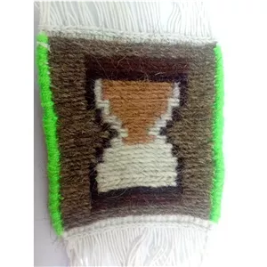 گلیم ورنی طرح ساعت شنی 