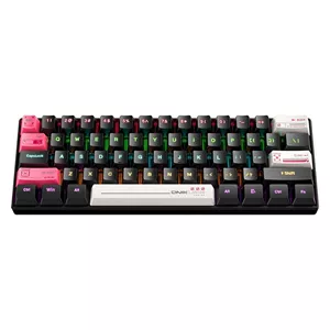کیبورد گیمینگ اونیکوما مدل G55 RGB، مکانیکال سوییچ قهوهای، Tenkeyless، نورپردازی RGB