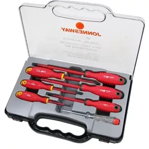 ست پیچ گوشتی عایق برق فشار قوی جانزوی 7 عددی مدل DV14PP07S